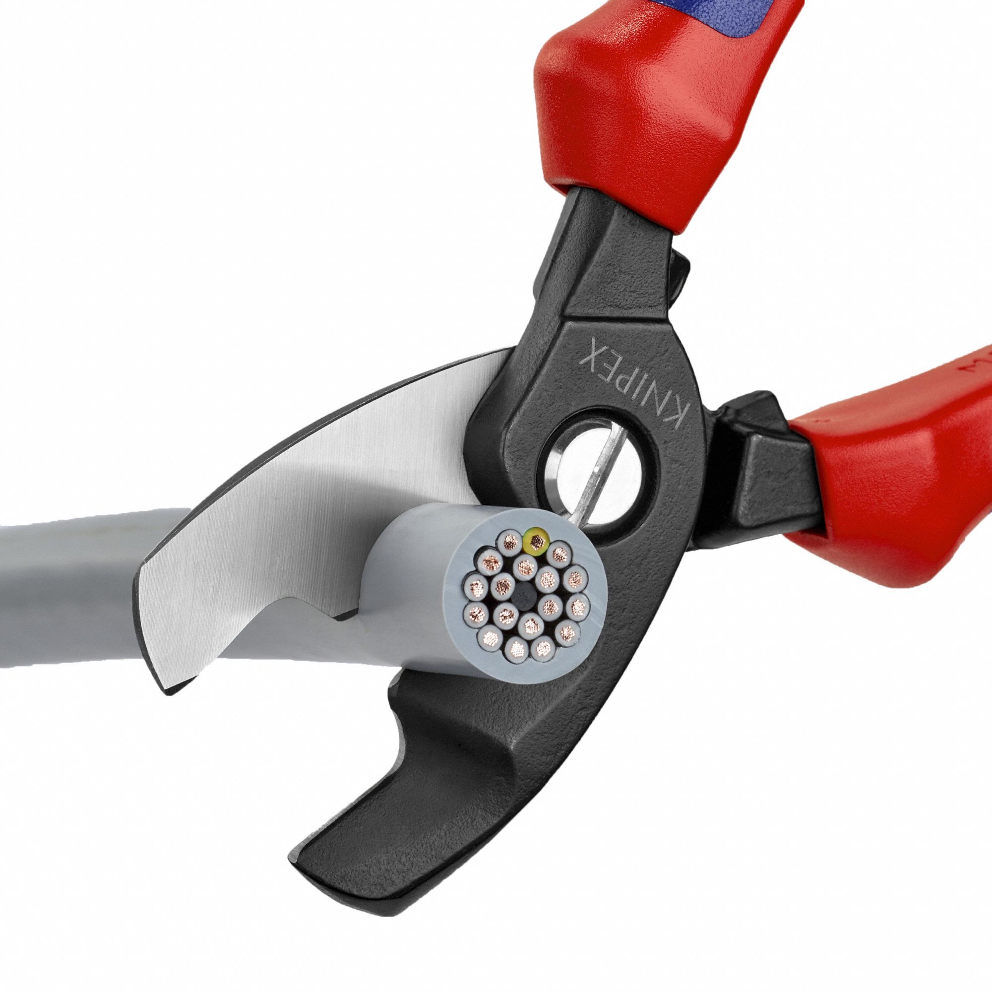 KNIPEX Cable Shears, 8 in Overall Length, Shear