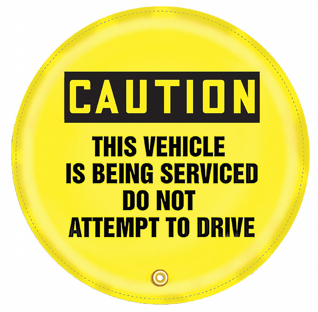 ACCUFORM Steering Wheel Message Cover, Yellow/Black, Reinforced Vinyl