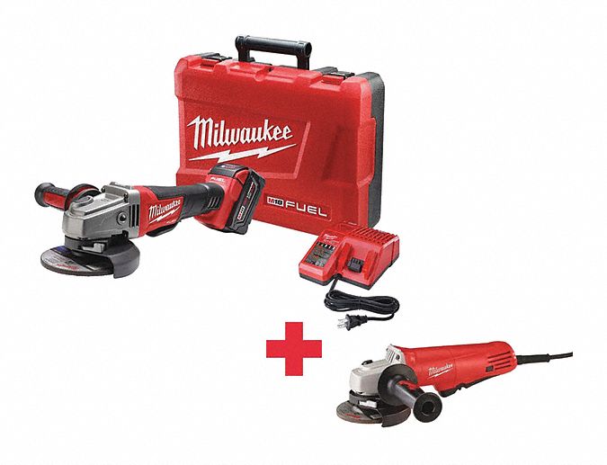 MILWAUKEE 5 in M18™ FUEL™ Cordless Angle Grinder Kit, 18.0 Voltage