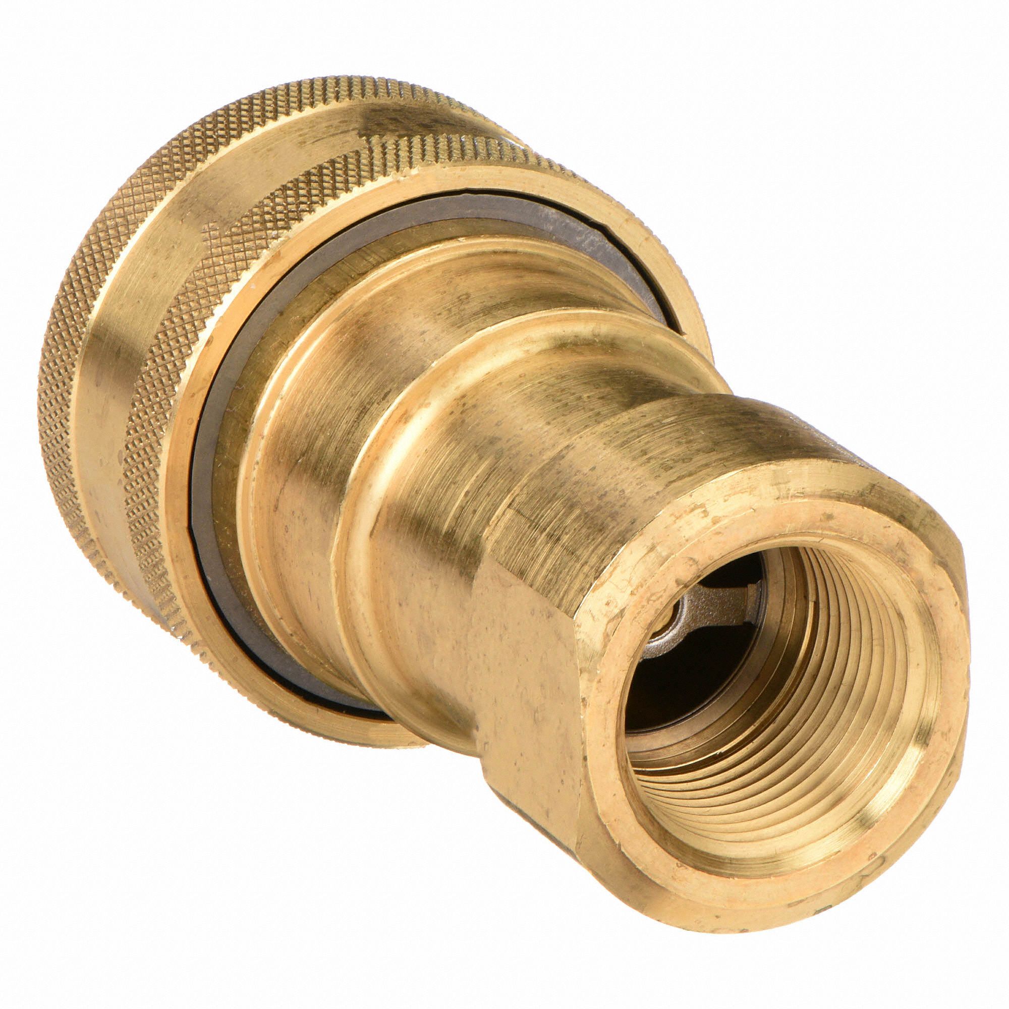 PARKER Hydraulic Quick Connect Hose Coupling, Socket, 60 Series, Brass