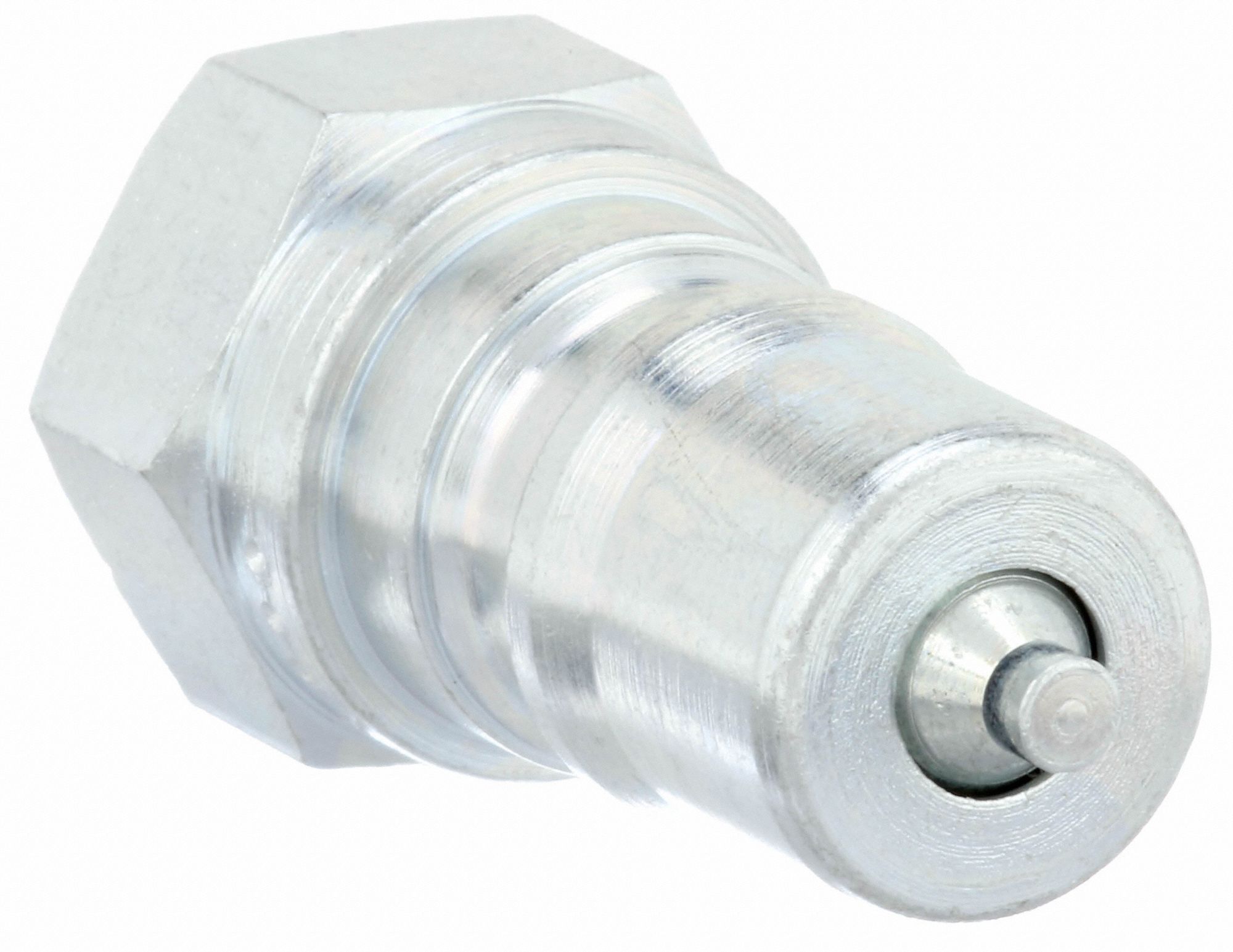 PARKER Hydraulic Quick Connect Hose Coupling, Plug, 60 Series, Steel