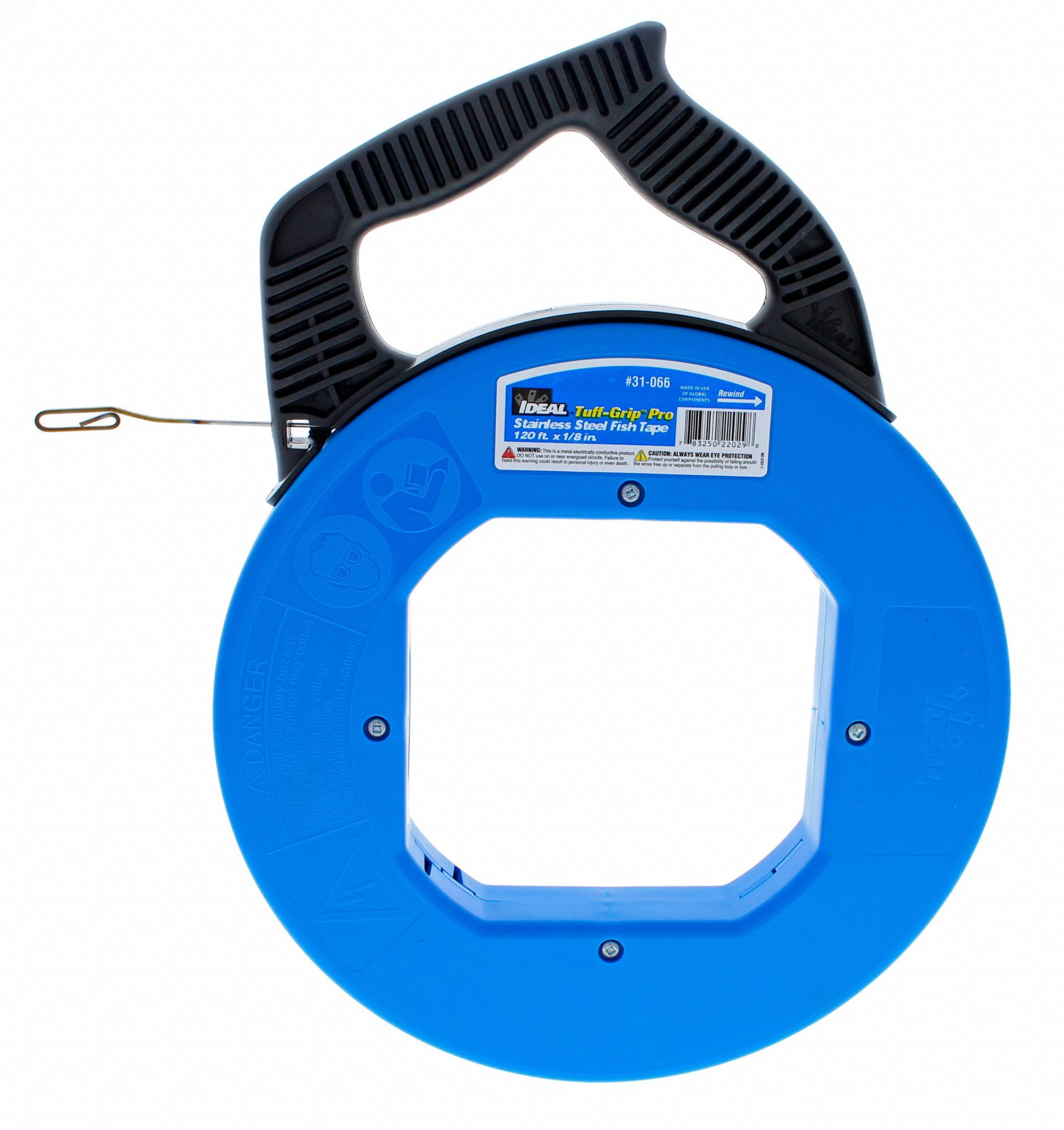 IDEAL 120 ft Marked Fish Tape, Stainless Steel, 1/8" x 0.060" Tape Size