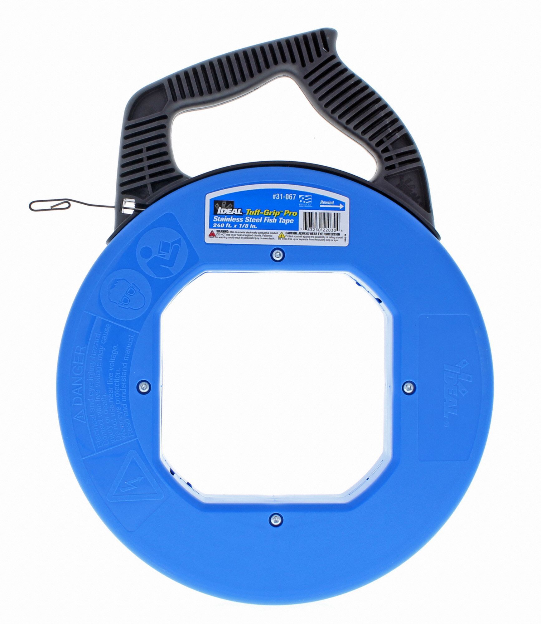 IDEAL 240 ft Marked Fish Tape, Stainless Steel, 1/8" x 0.060" Tape Size