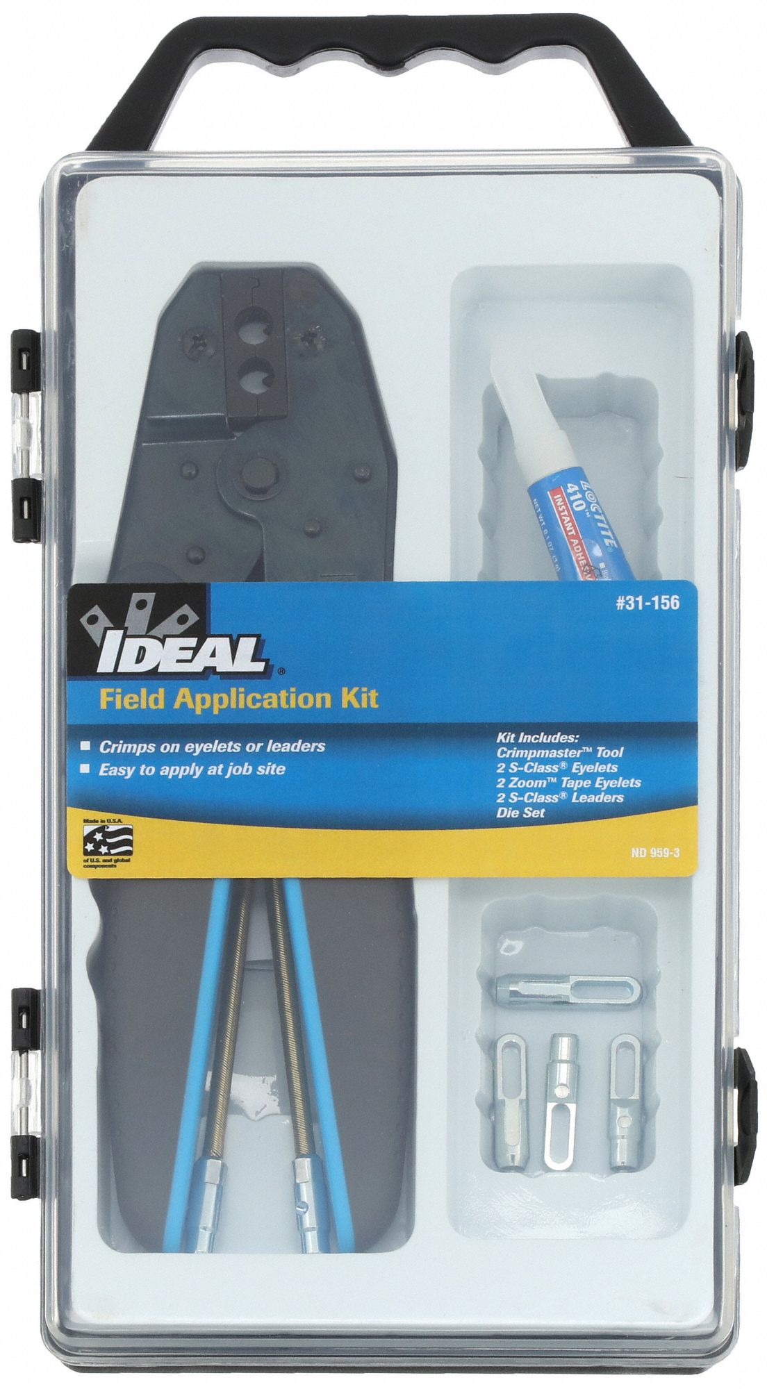 IDEAL Complete Fiberglass Fish Tape Repair Kit 24 AWG 10 AWG, Steel