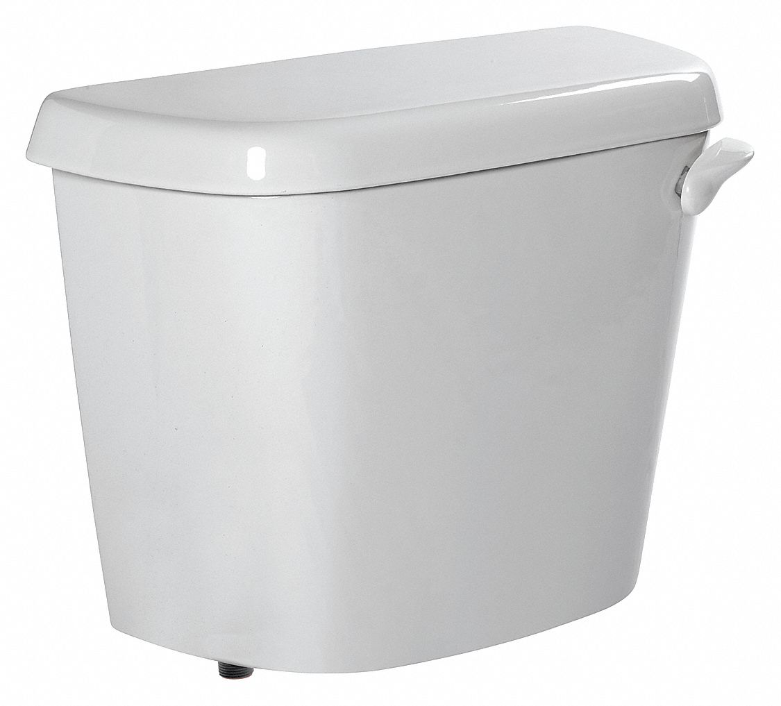 AMERICAN STANDARD Gravity Fed, Single Flush, Right Hand Trip Lever, Toilet Tank, 1.6 Gallons per