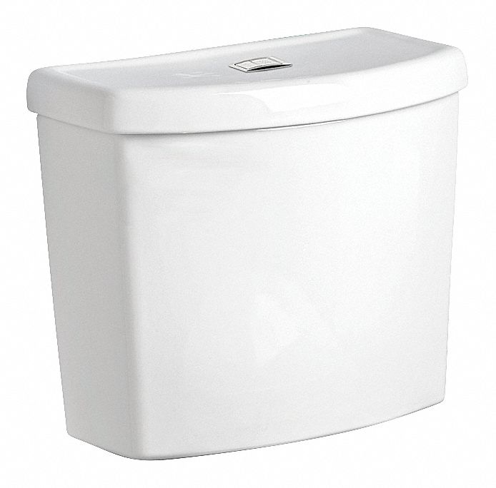 AMERICAN STANDARD Gravity Fed, Dual Flush, Top Button, Toilet Tank, 1.1