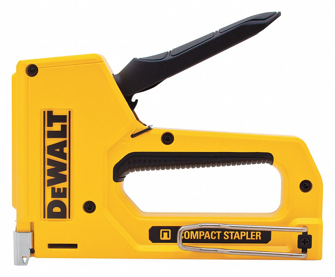 DEWALT 7 1/4 in Heavy Duty Staple Gun, Yellow 31CN63DWHTTR130LH
