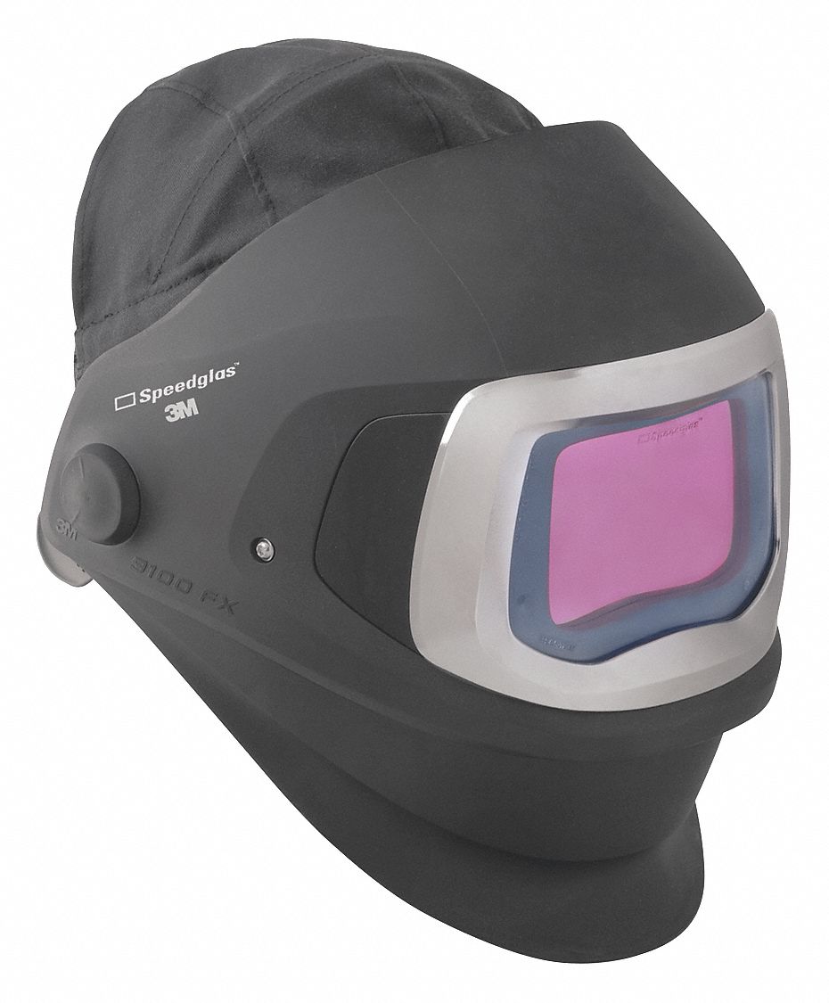3M SPEEDGLAS Welding Helmet, PPA, 8 in.W, Rachet 31CZ9806060030SW