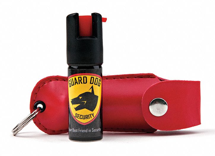 GUARD DOG SECURITY Pepper Spray, Key Ring, Red Hlstr, 0.5 oz. 31DV49