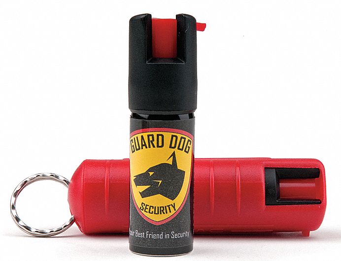 GUARD DOG SECURITY Pepper Spray, Key Ring, Red Hard Case 31DV62PS