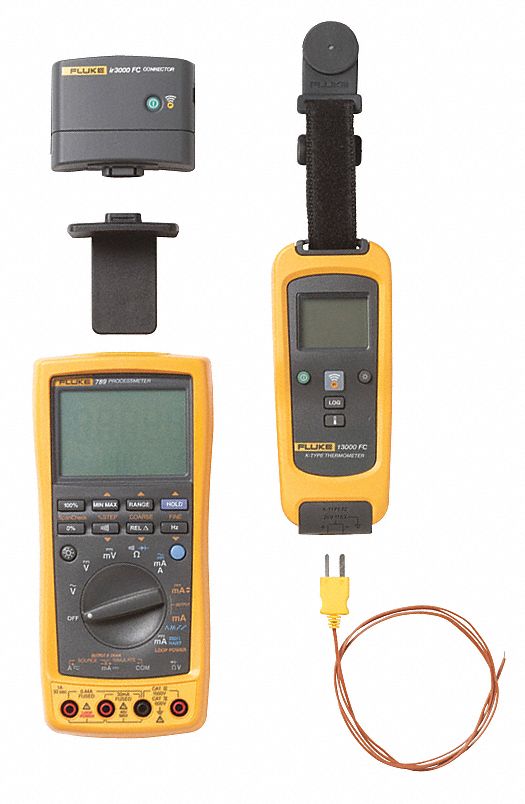 FLUKE Process Meter, 0 to 1000VAC/DC, Infrared 31FN30FLUKE789/T3000