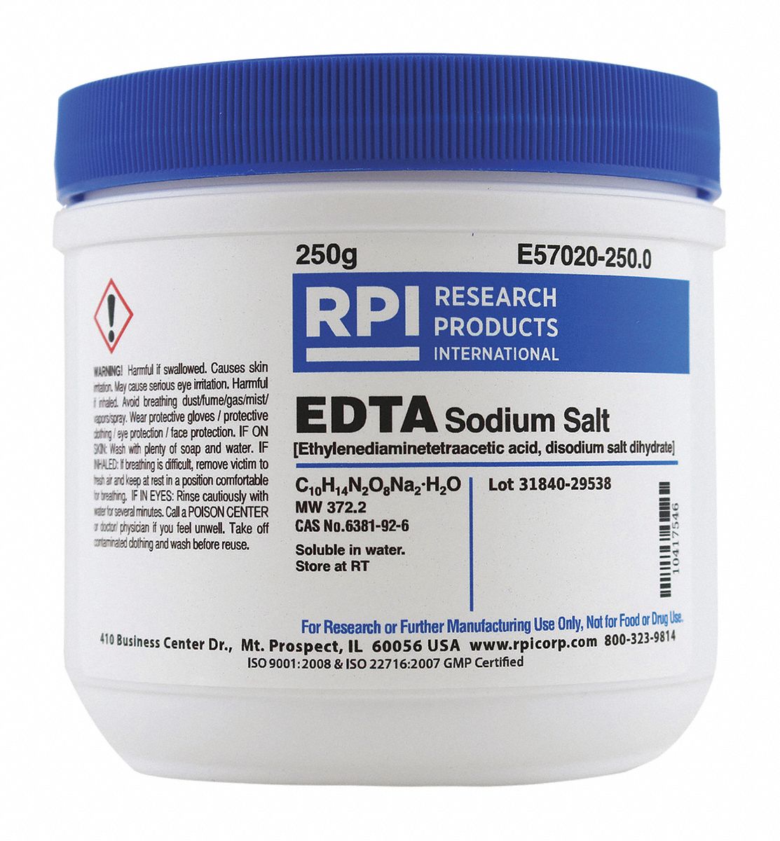 RPI EDTA Disodium Salt Acid, Disodium Salt