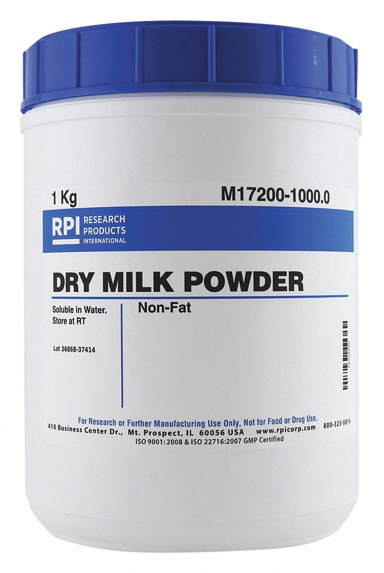 RPI Dry Milk Powder, Powder, 1 kg, 1 EA 31FZ83M172001000.0 Grainger