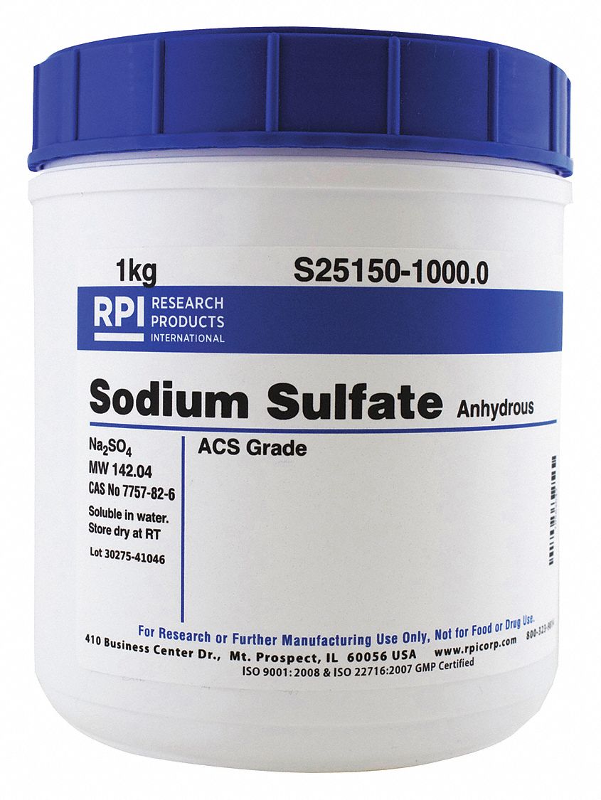 RPI Sodium Sulfate/Anhydrous, Powder, 1 kg, 1 EA 31GD92S251501000.0