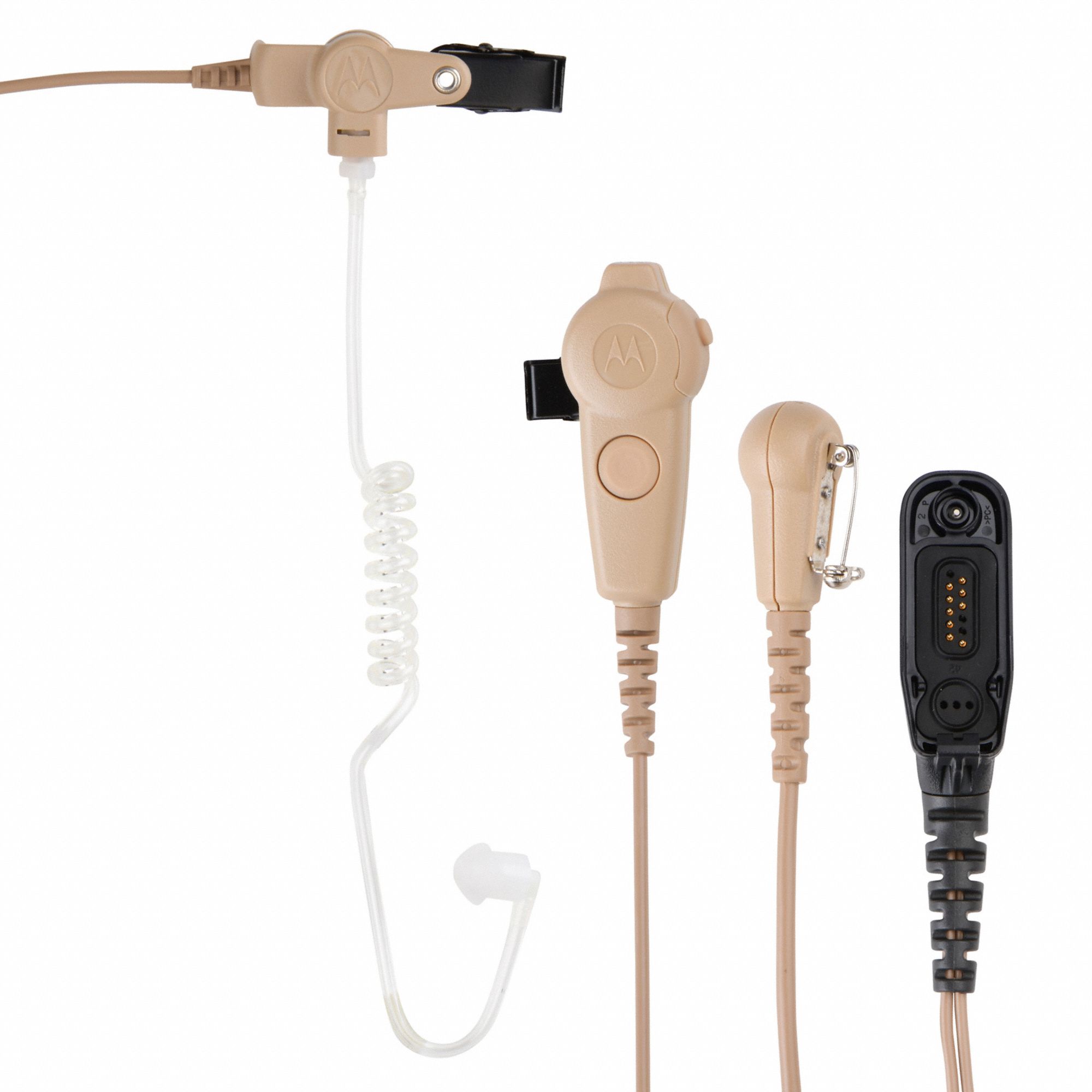 MOTOROLA Earpiece, Surveillance Kit, 6-51/64 in. L - 31MG32|PMLN6124A