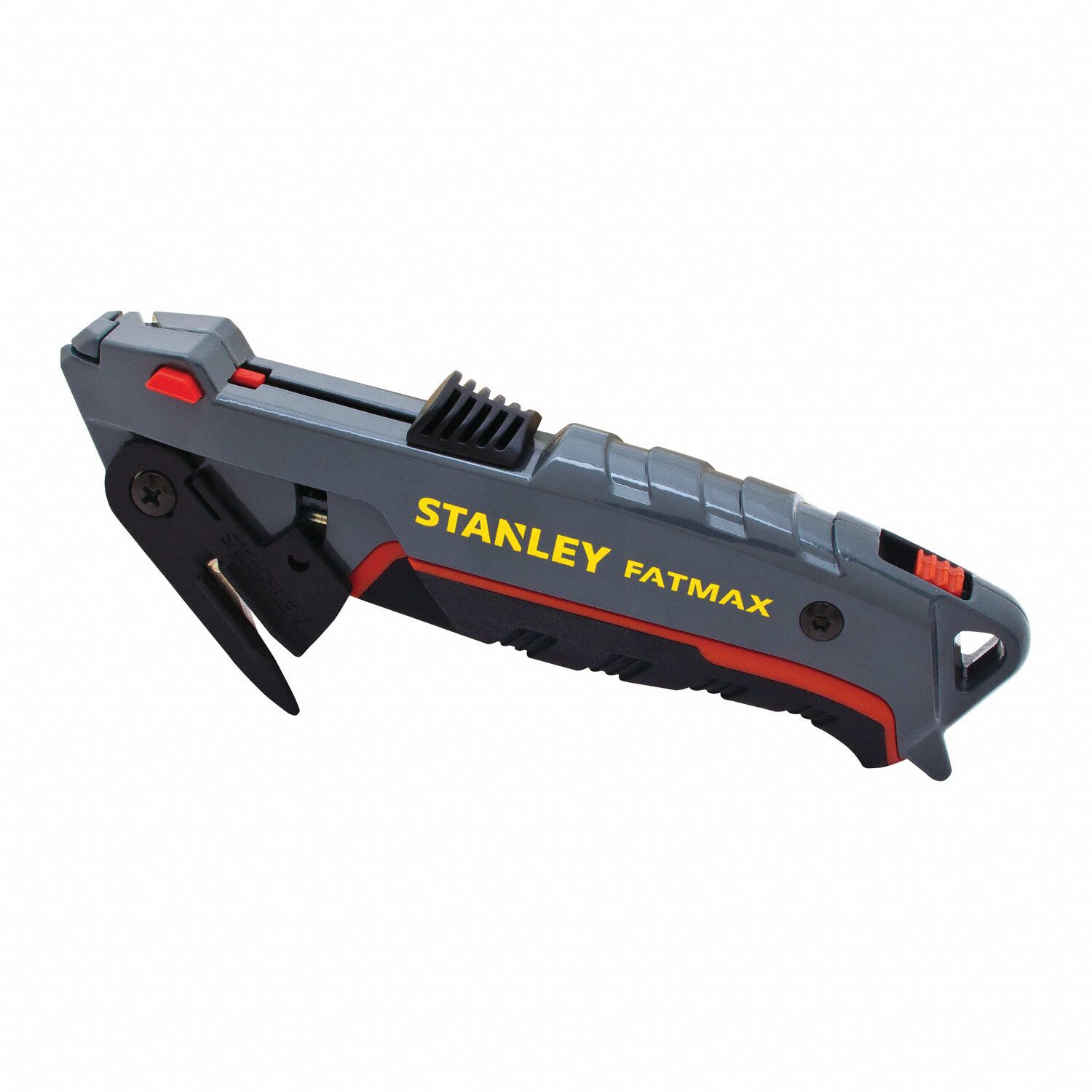 STANLEY Safety Knife, Black, Gray, Steel, 6 1/2 in Overall Length