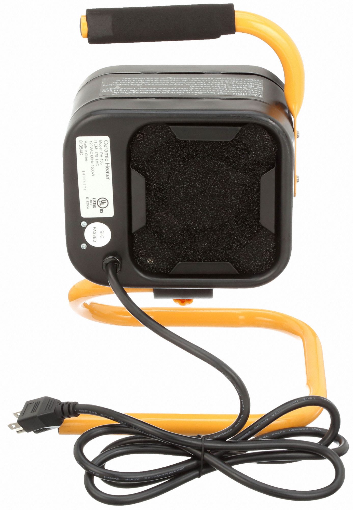 TPI CORP. Portable Electric Jobsite & Garage Heater 0.95kW/1.5kW Watt