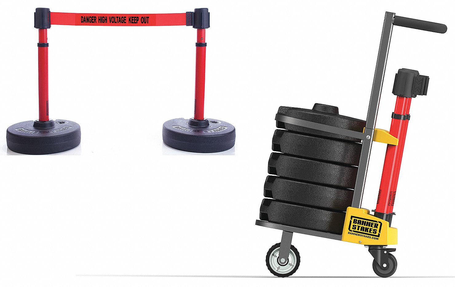 Portable Safety Barrier Systems Grainger Industrial Supply