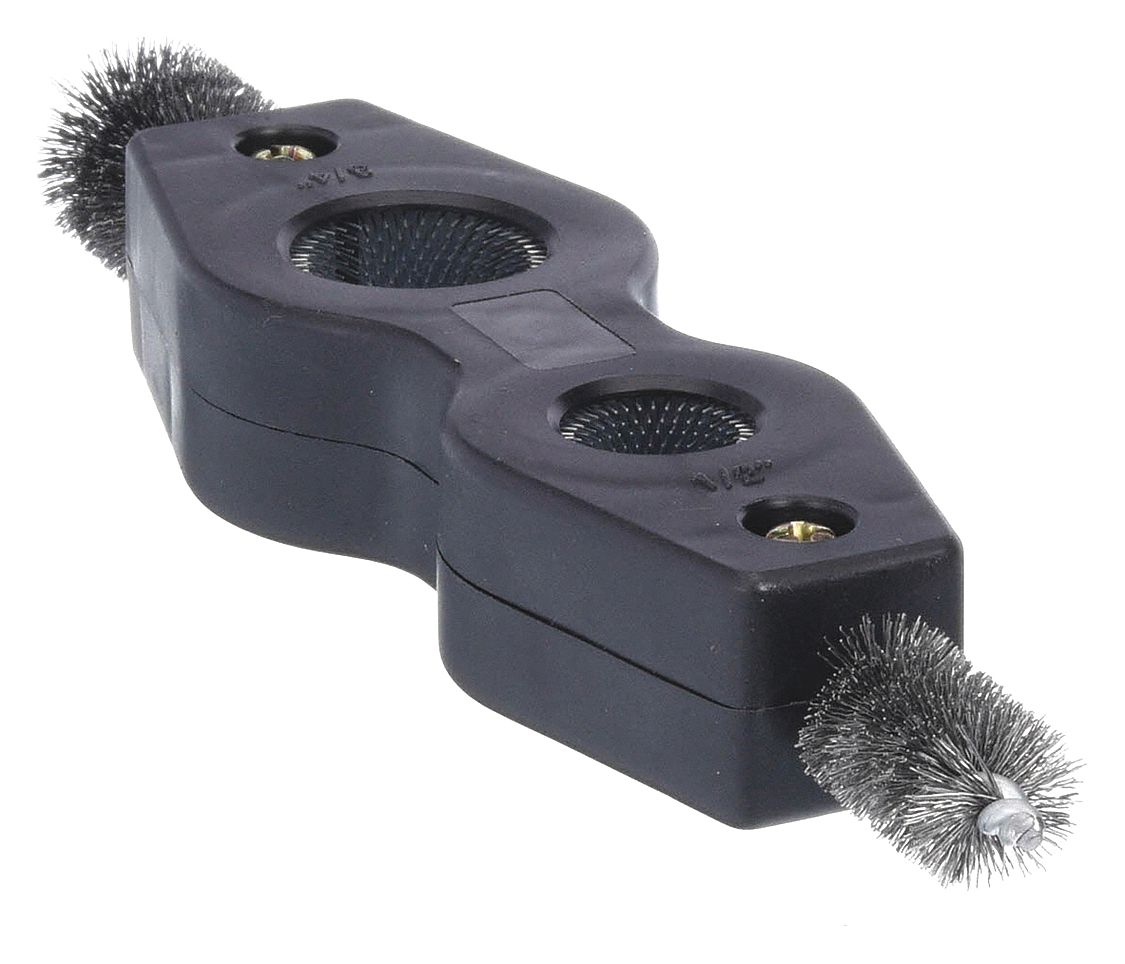 KISSLER, Metal Bristle, Black, Tube and Pipe Brush 31XJ02080615 Grainger