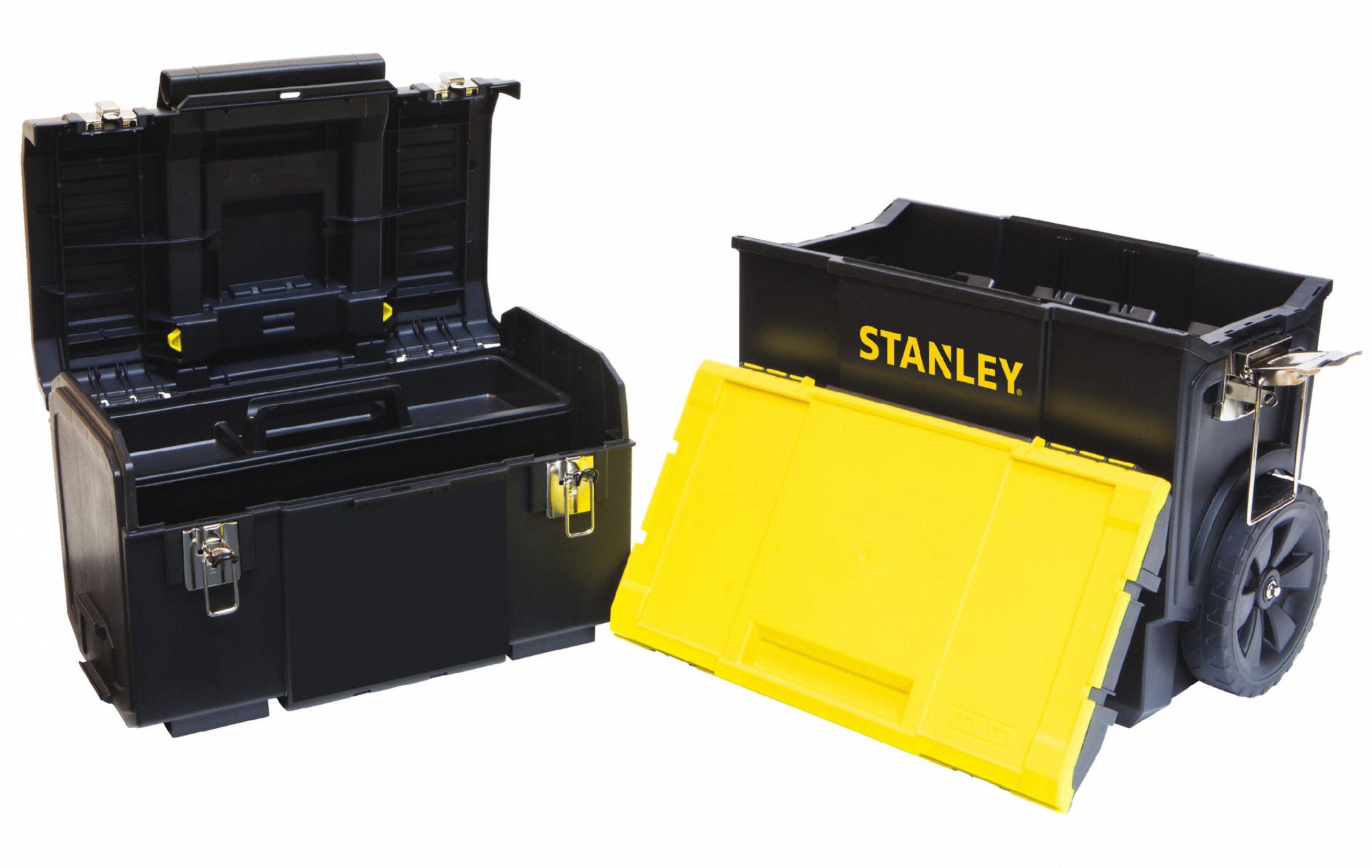 STANLEY Rolling Tool Box Set 18 1/2 in Overall Wd, 11 5/8 in Overall