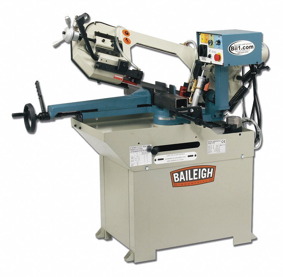 BAILEIGH INDUSTRIAL 2 HP Horizontal Band Saw, Voltage 110, Max. Blade