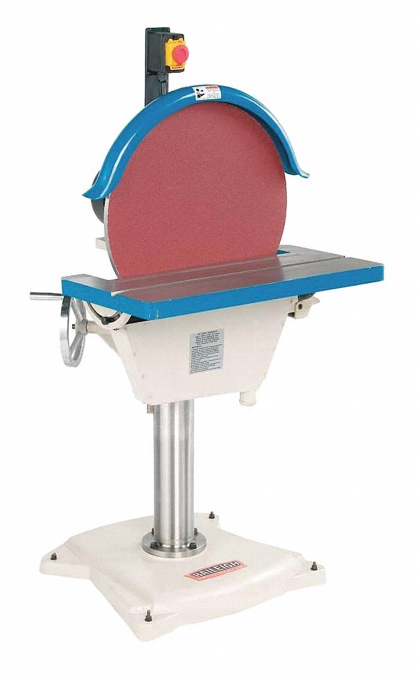 BAILEIGH INDUSTRIAL Disc Sander, 2HP, 220V, 15A 31XU84DG500 Grainger