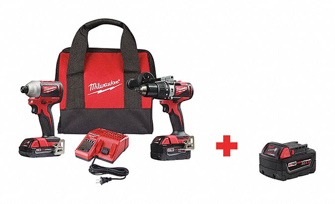 18 V Volt, 2 Tools, Cordless Combination Kit - 326UN9|2893-22CX, 48-11