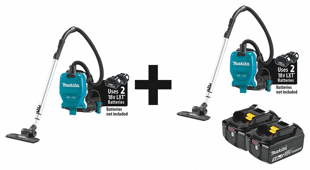MAKITA Cordless Combination Kit, 70 cfm, HEPA Vacuum Filtration Type, 1
