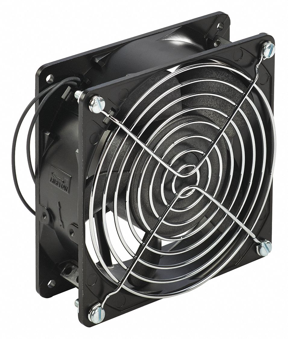 HOFFMAN Standard Square Axial Fan, 4 5/8 in Height, 4 5/8 in Width, 1