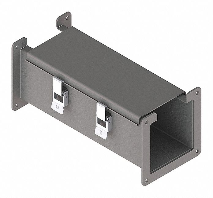 HOFFMAN Wireway 4 in Wd, 4 in Ht, 12 in Lg, 14 ga Gauge, NEMA 12