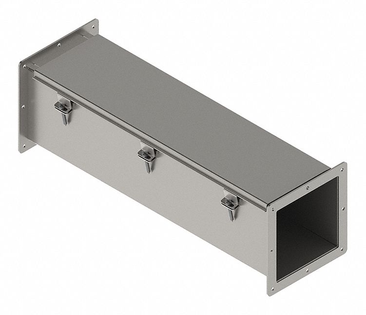 HOFFMAN Wireway, 304 Stainless Steel, 2 ft Length, Without Knockouts