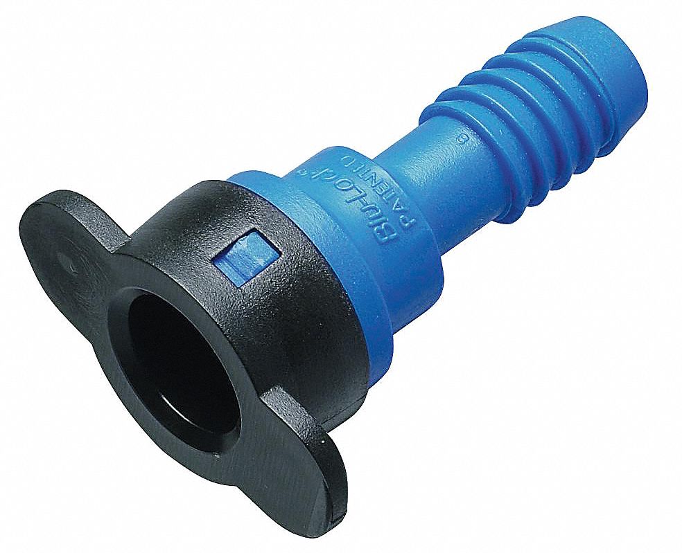 HYDRORAIN ABS Plastic Adapter, Connection 1/2 in Tube x 3/8 in MIPT