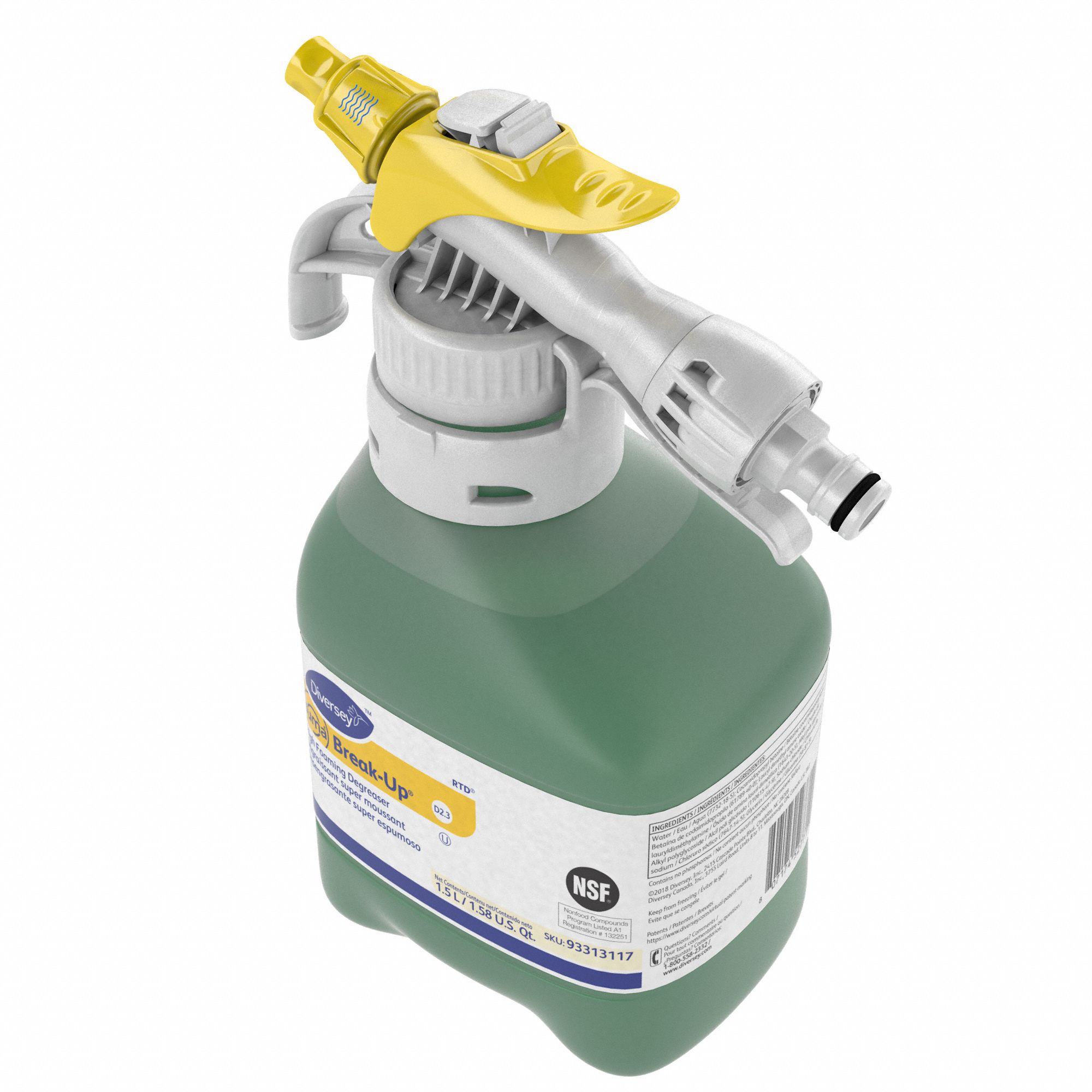 DIVERSEY Degreaser Suma, D2.3, Fits RTD Spray Dispenser Series, 1.5 L