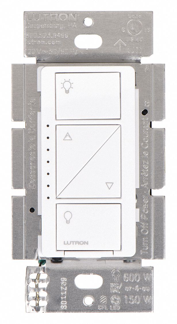 LUTRON, Caseta, 120V AC, Wireless Lighting Dimmer - 32JA44|PD-6WCL-WH