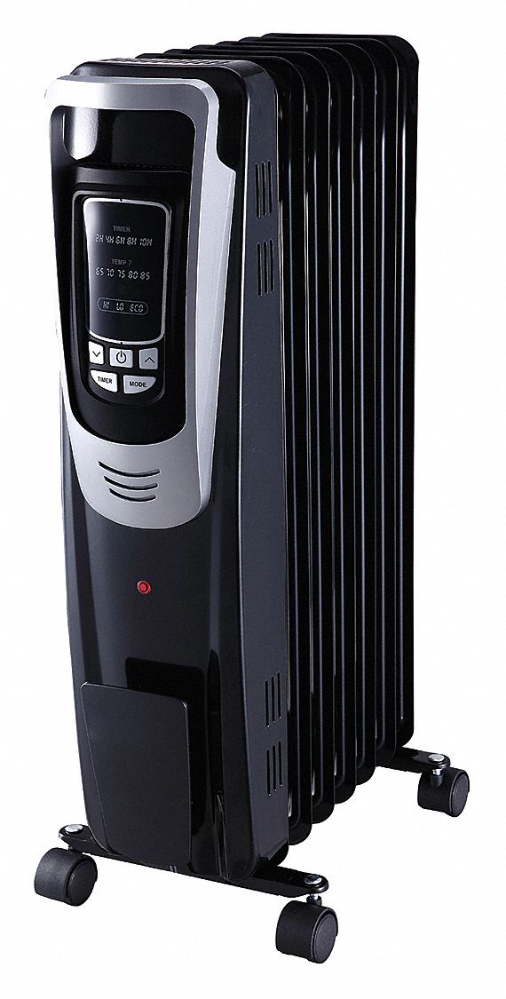 DAYTON Radiator, OilFilled, Portable Electric Heater, 120, Non