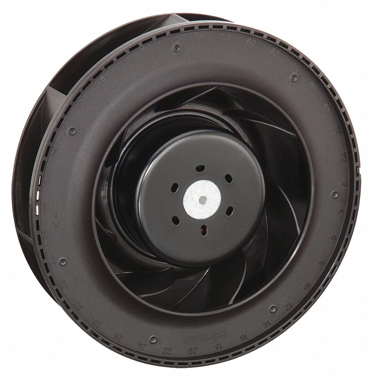 EBMPAPST, 6 5/16 in Dia, 2 1/8 in Dp, WetLocation Round Axial Fan