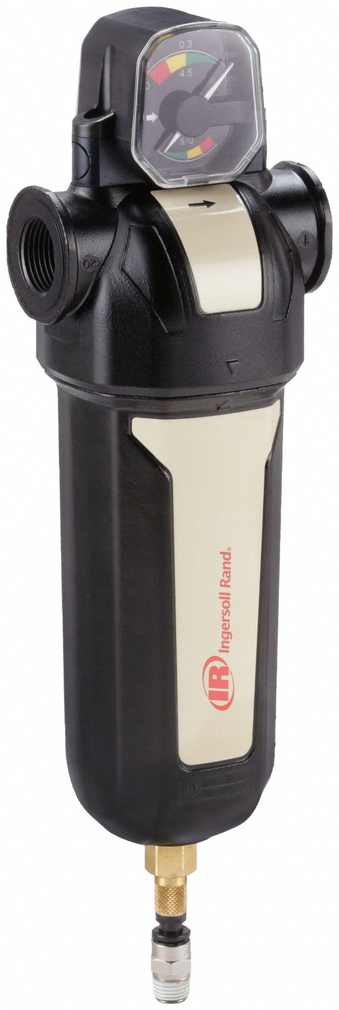 INGERSOLL RAND Compressed Air Filter 0.01 micron, 3/4 in NPT, 45 cfm, 250 psi Max Op Pressure