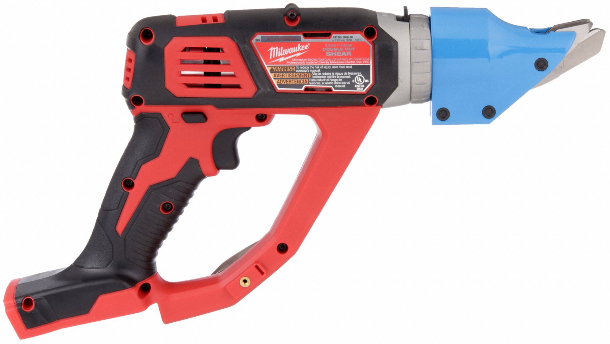 MILWAUKEE Shear Kit Metal/Steel/Stainless Steel, 18V DC, Double Cut