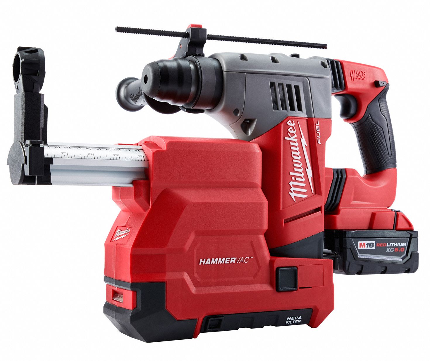 MILWAUKEE Cordless Rotary Hammer Kit, 18.0 V Voltage, 0 to 5000 Blows