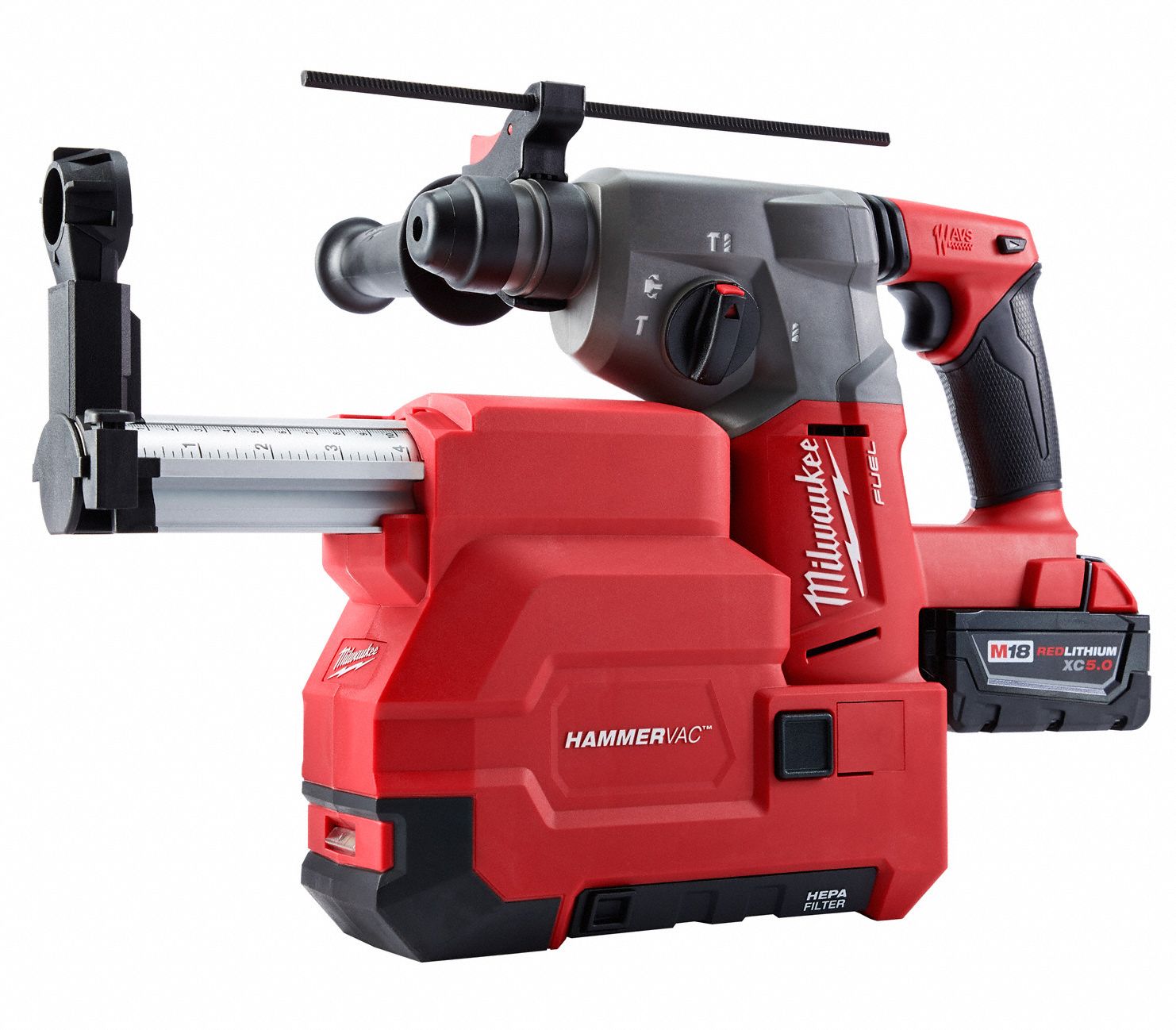 MILWAUKEE Cordless Rotary Hammer Kit, 18.0 V Voltage, 0 to 4900 Blows