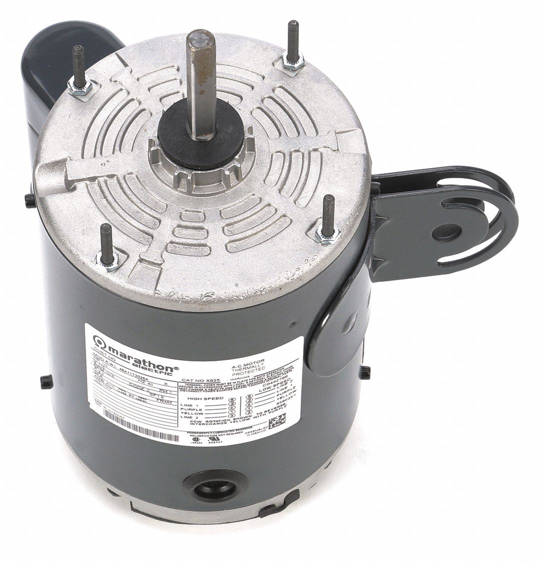 MARATHON MOTORS Pedestal Fan Motor, 1/2 HP, Permanent Split Capacitor