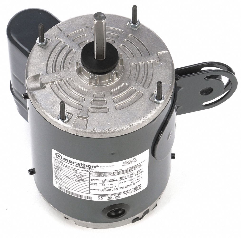 MARATHON MOTORS 1/4 HP Pedestal Fan Motor, Permanent Split Capacitor