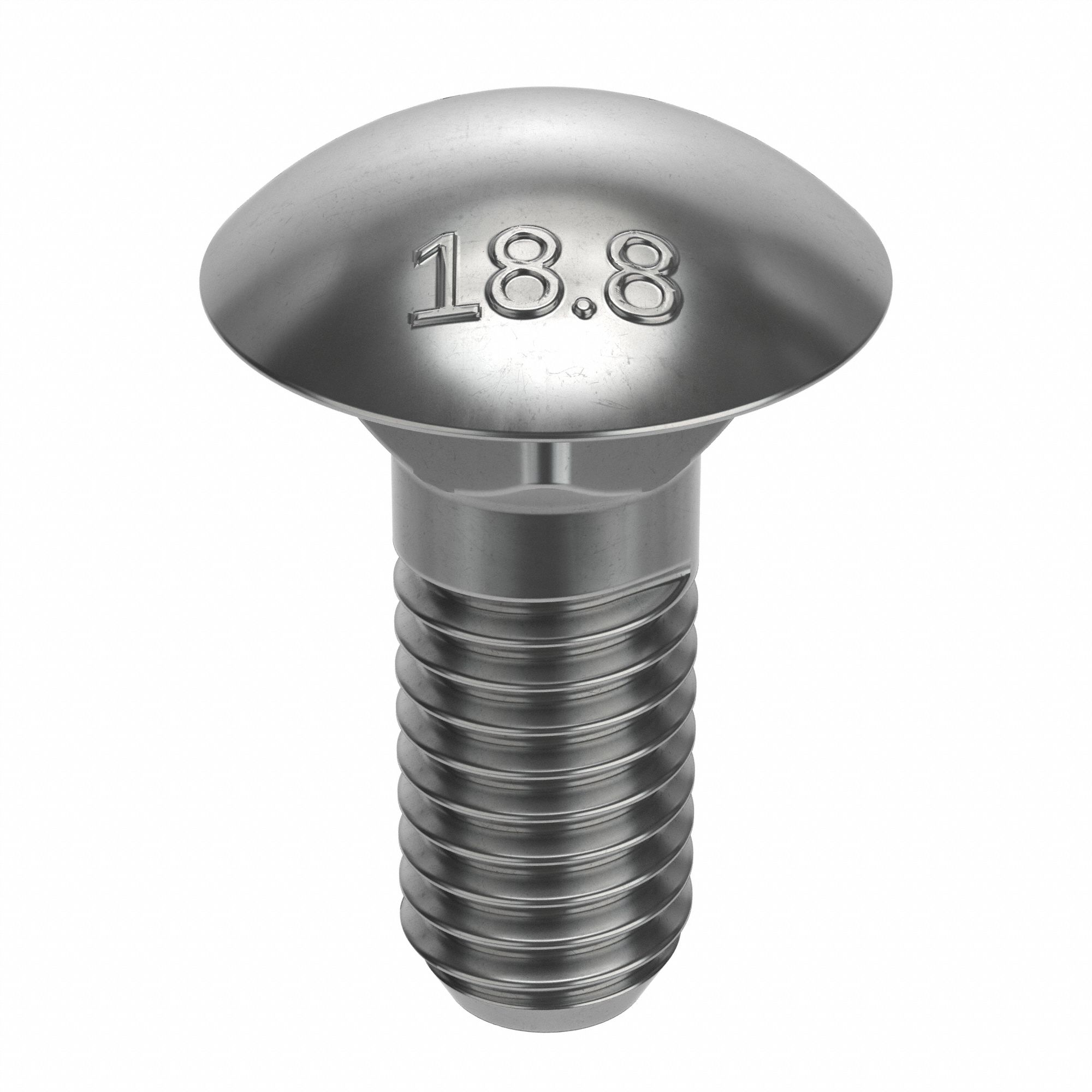 Square, Stainless Steel, Carriage Bolt 31JA97U51500.037.0100 Grainger