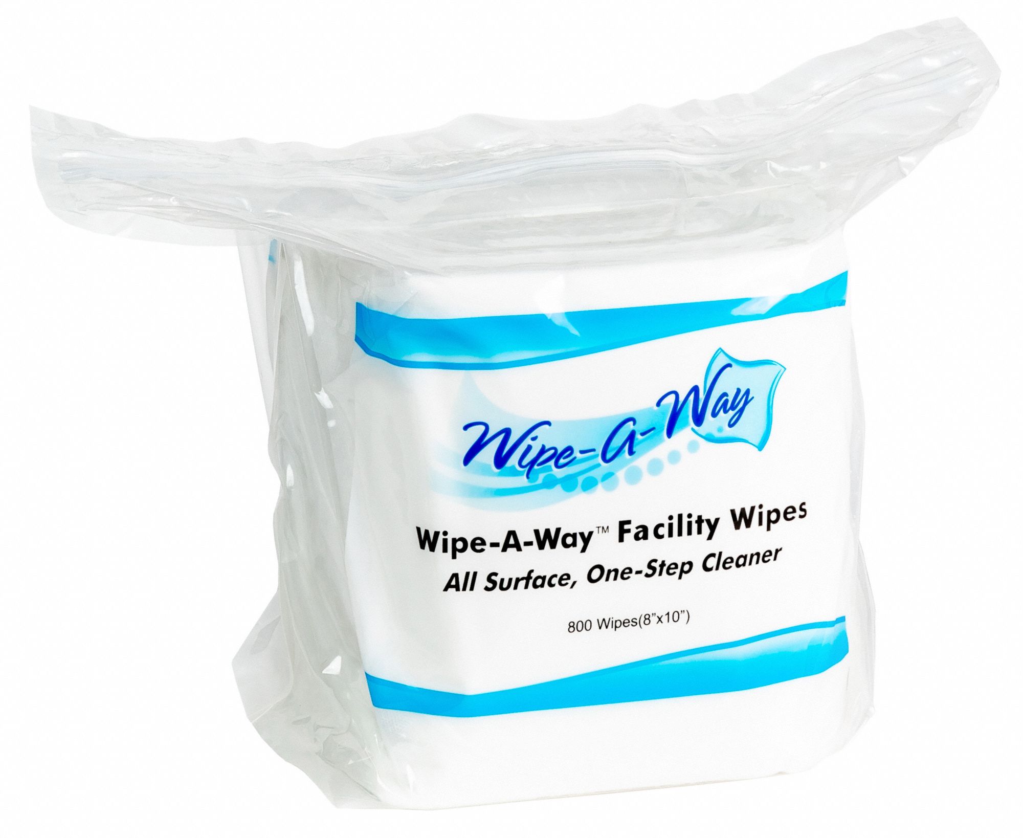 WIPEAWAY All Purpose Wipes, Bag, 800 ct, Sheet Size 10 in x 8 in