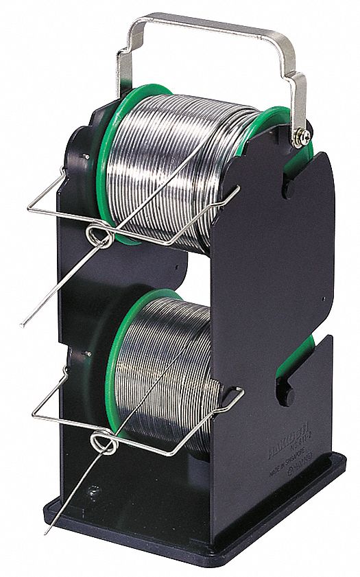 HAKKO Solder Reel Stand, Black, Dual Spool 32TU326112 Grainger