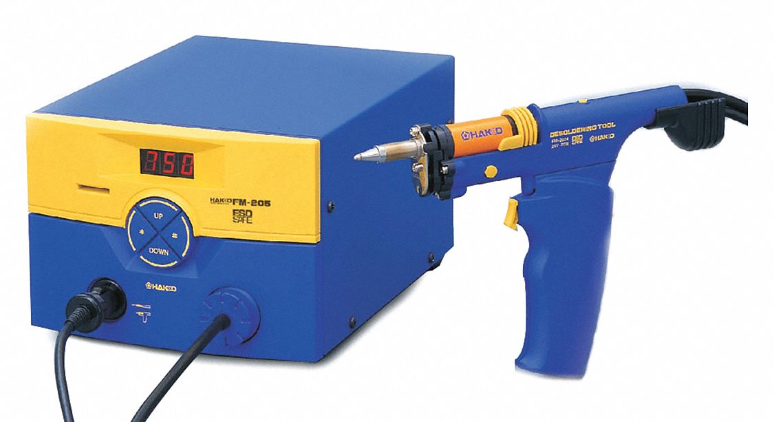 HAKKO Desoldering Station, Digital, 80W, 120V 32TV02FM20501 Grainger