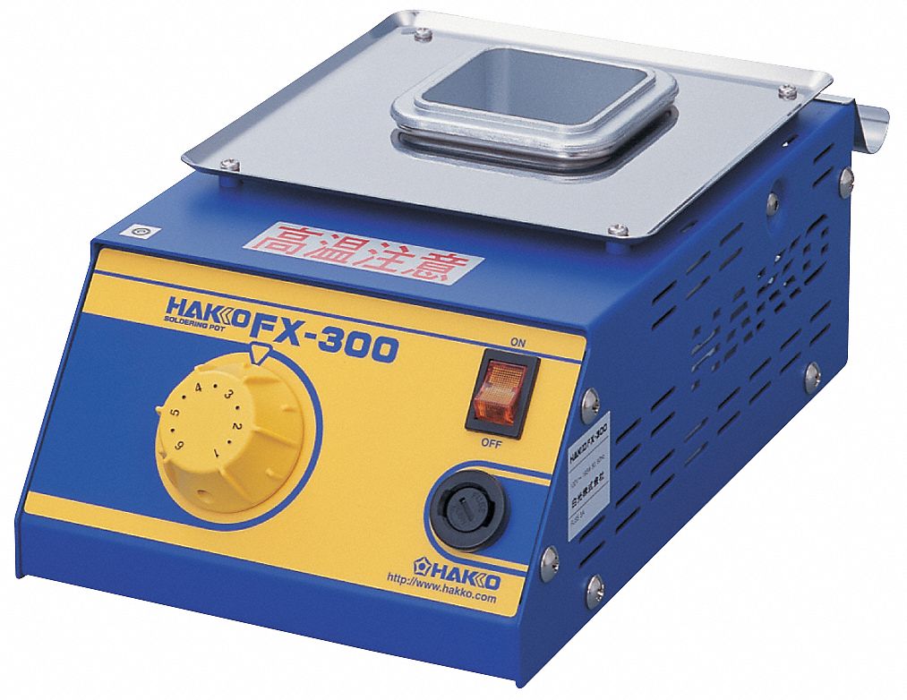 HAKKO Solder Pot, Analog, 200W, 120V 32TV27FX30003 Grainger