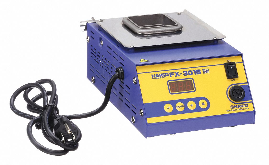 HAKKO, 290 W, 1.87 lb Capacity, Solder Pot 32TV28FX301B03 Grainger
