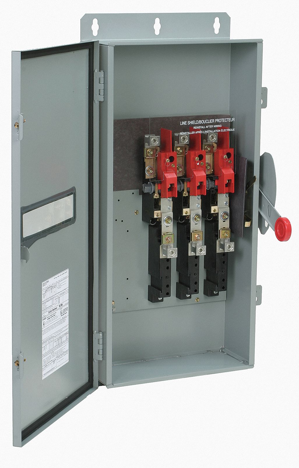 EATON Safety Switch, Fusible, Heavy, 600V AC/250V DC Voltage, 3 Phase