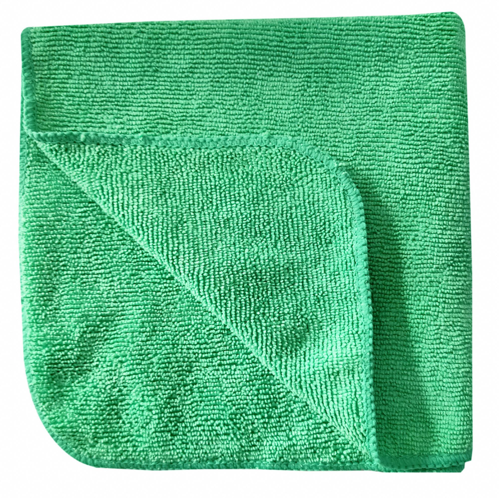 TOUGH GUY Microfiber Cloth Microfiber, New, Green, 16 in x 16 in, 260